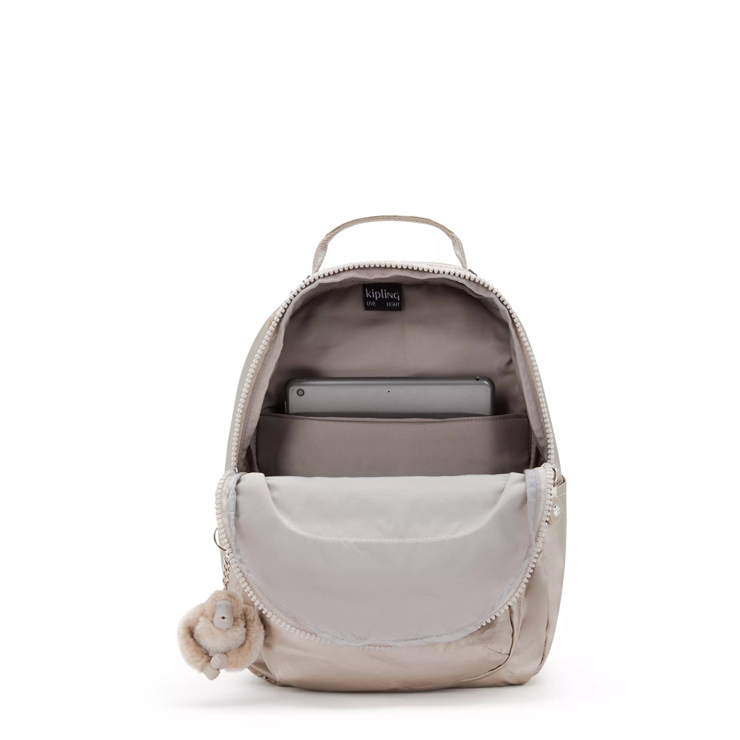 Seoul Small Metallic Tablet Backpack - Image 4