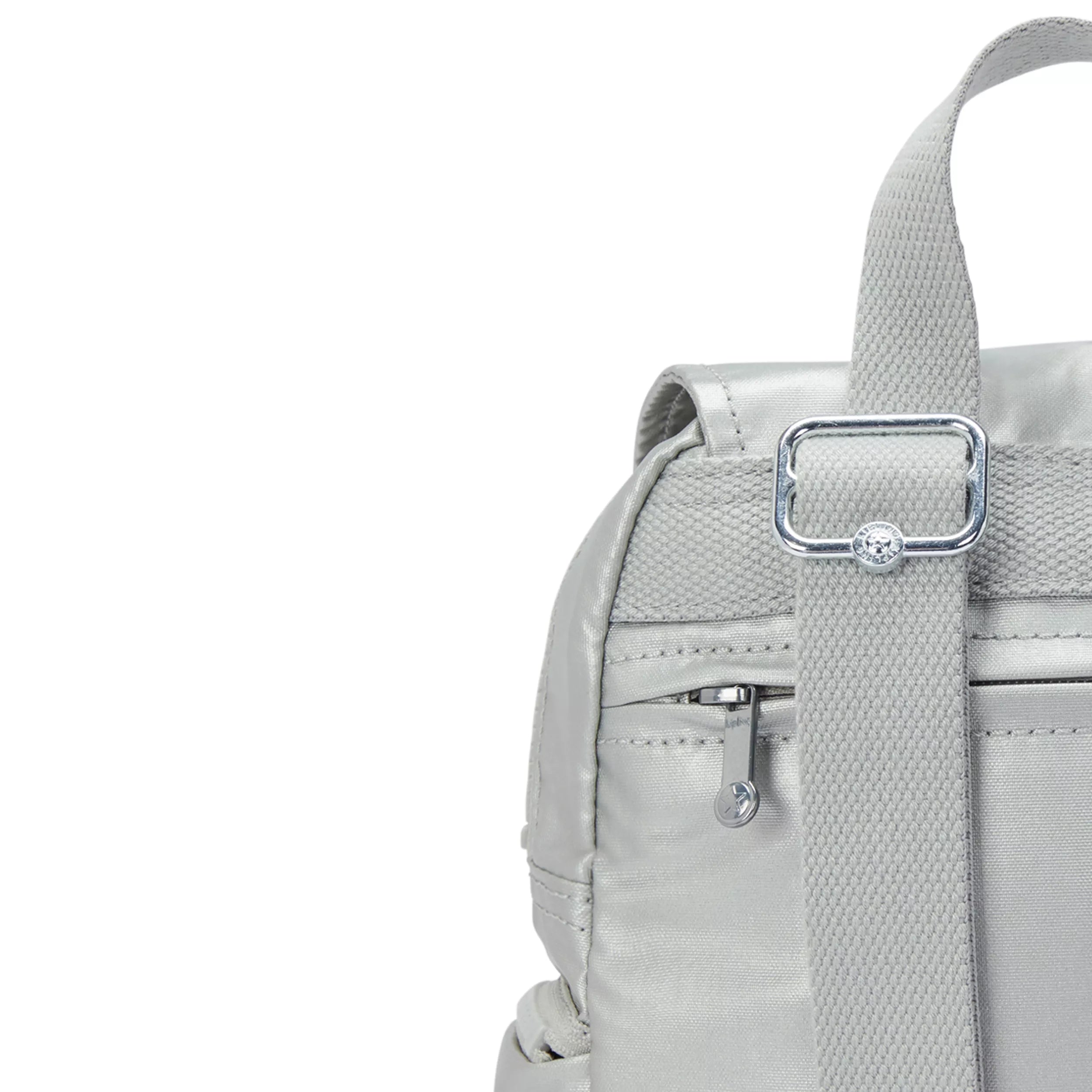 City Zip Mini Metallic Backpack - Image 7