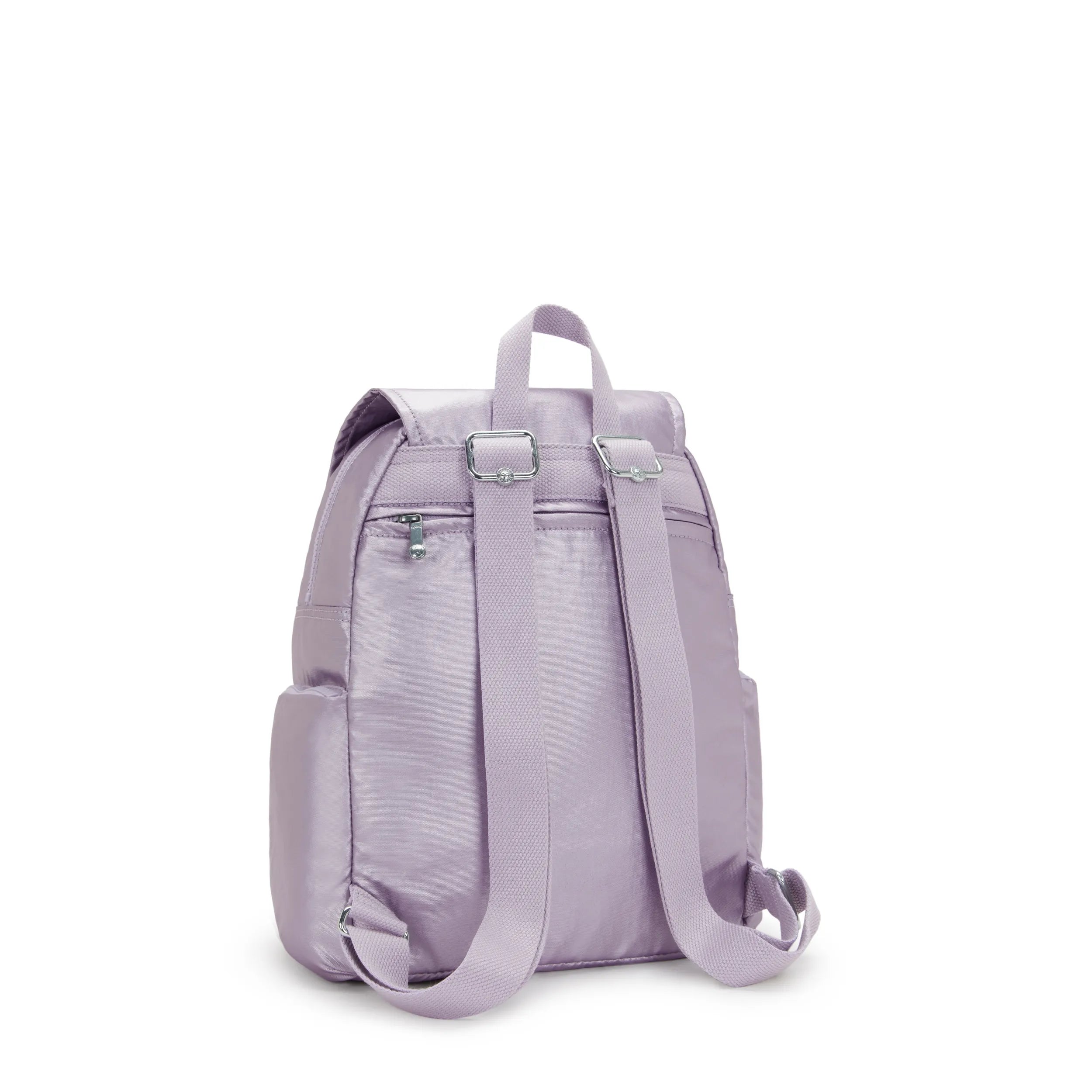 City Zip Small Metallic Backpack - Image 3