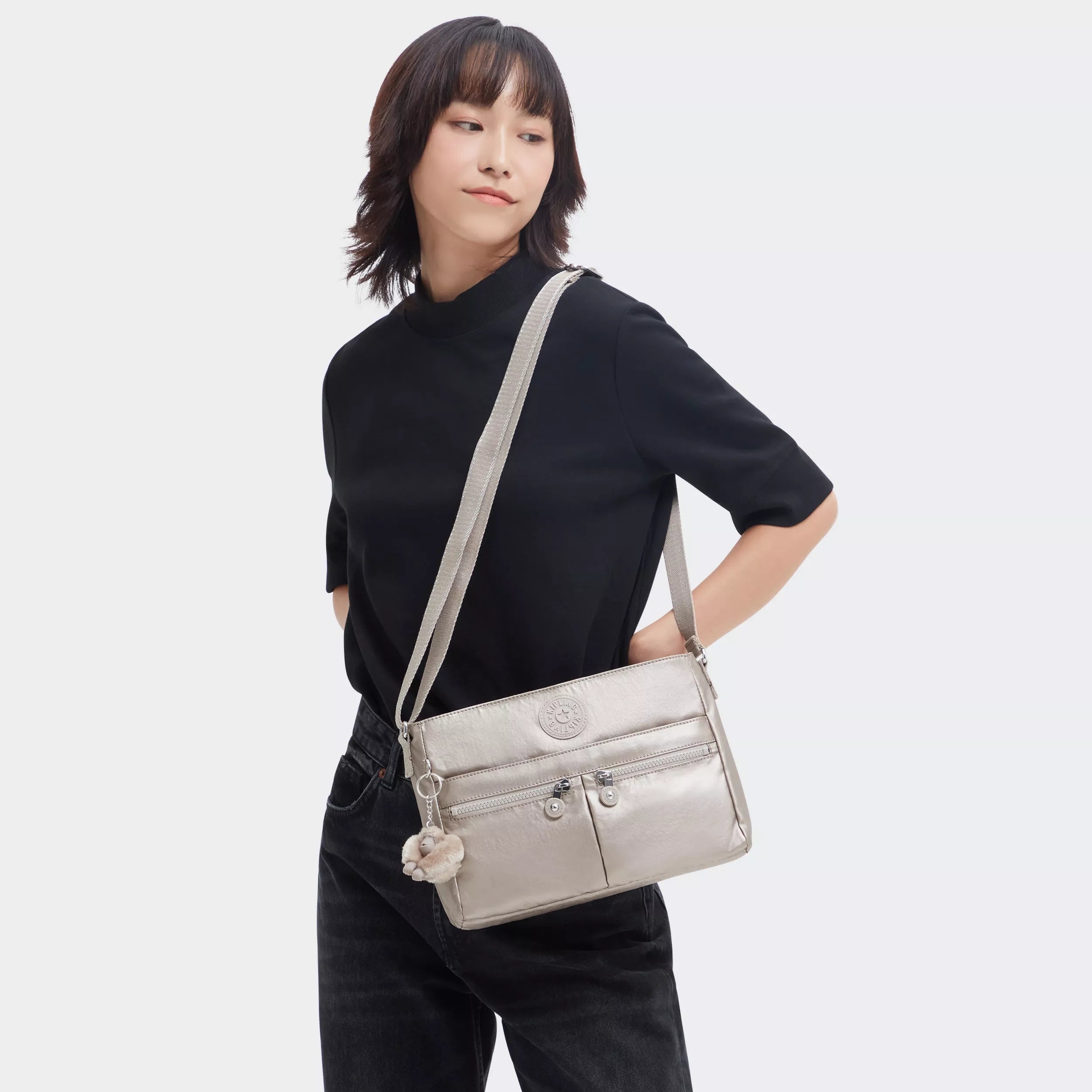 New Angie Metallic Crossbody Bag - Image 2