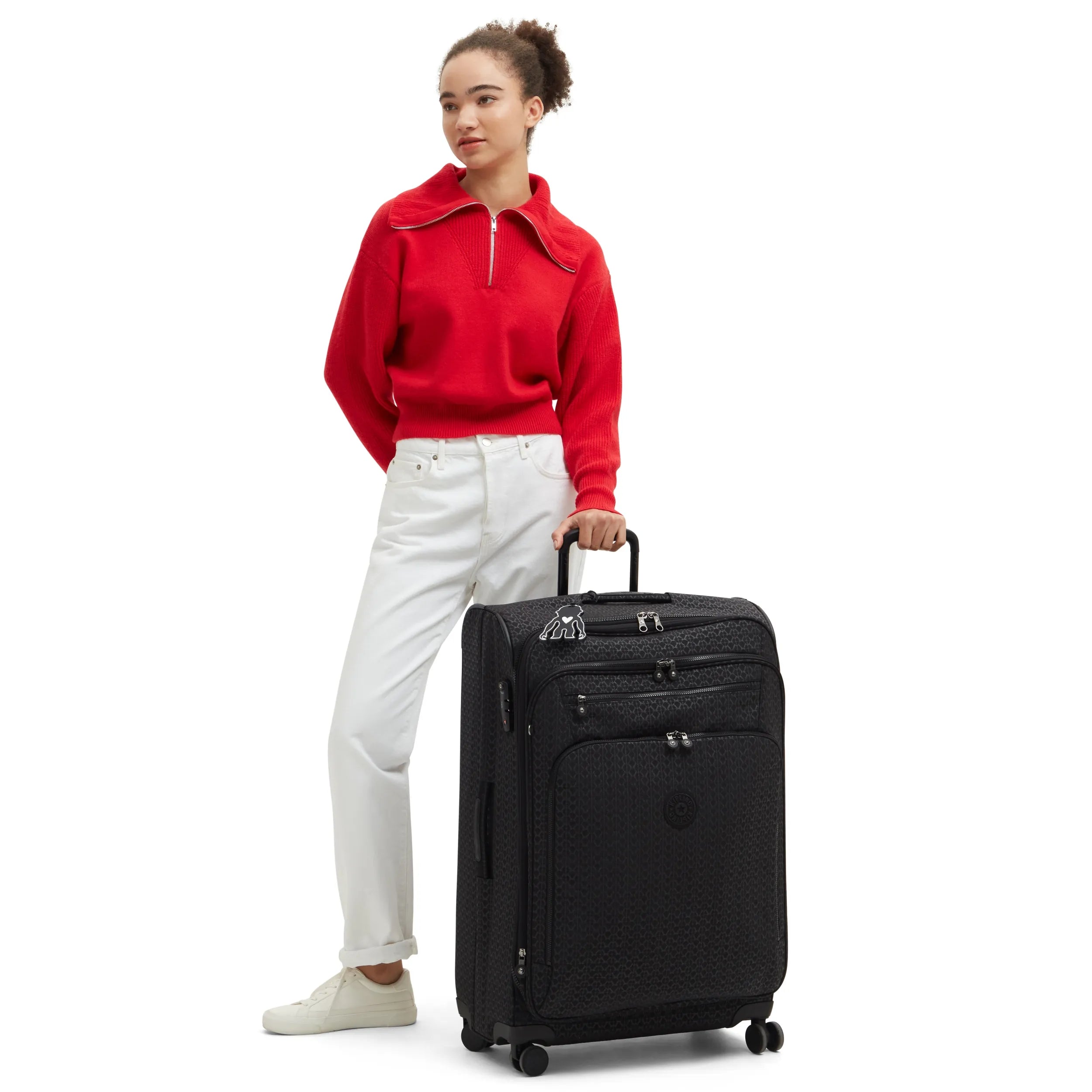 Youri Spin Large Printed 4 Wheeled Rolling Luggage - Image 2