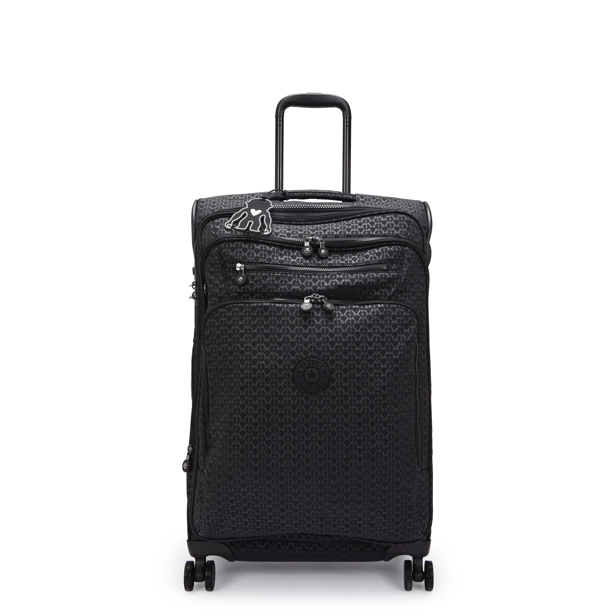 Youri Spin Medium Printed 4 Wheeled Rolling Luggage