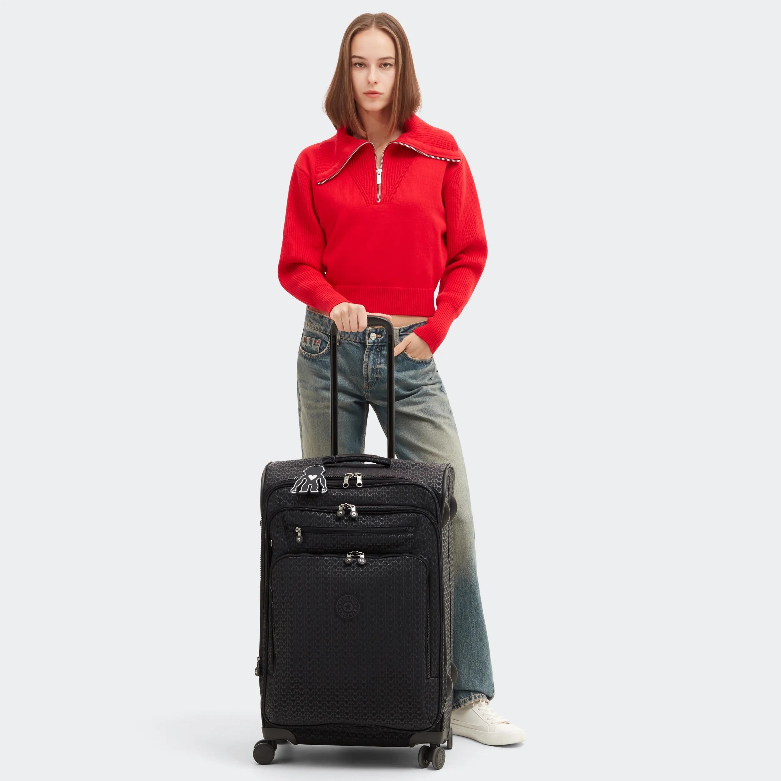 Youri Spin Medium Printed 4 Wheeled Rolling Luggage - Image 2