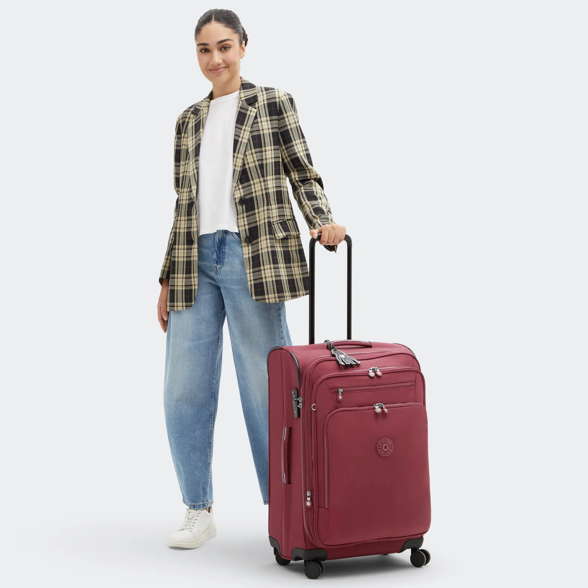 Youri Spin Medium Printed 4 Wheeled Rolling Luggage - Image 2