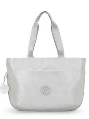 Cristina Metallic Tote Bag
